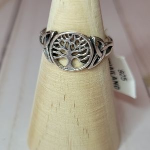 Sterling silver Celtic tree of life ring